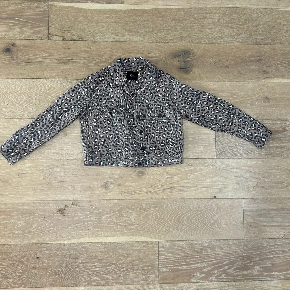 RAILS Steffi Leopard-Print Jacket with Flap Pockets - Picture 2 of 4